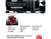 Tablet Screenshot of colonycargo.com